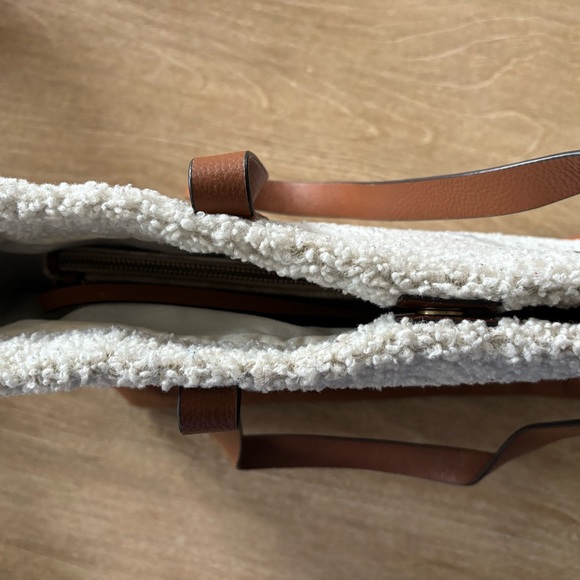 J. Jill Cream and Brown Tote Bag - Picture 4 of 5